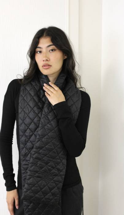 CC quilted nylon scarf Chanel