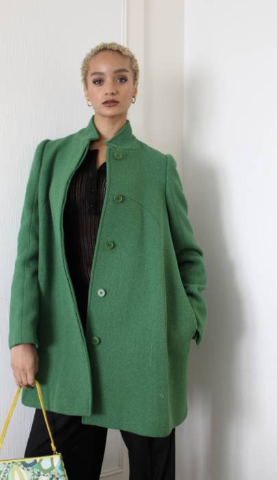 Green coat Stella McCartney