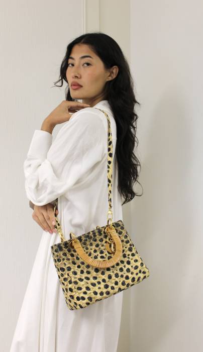 Lady Medium Tasche Leopardenmuster Dior