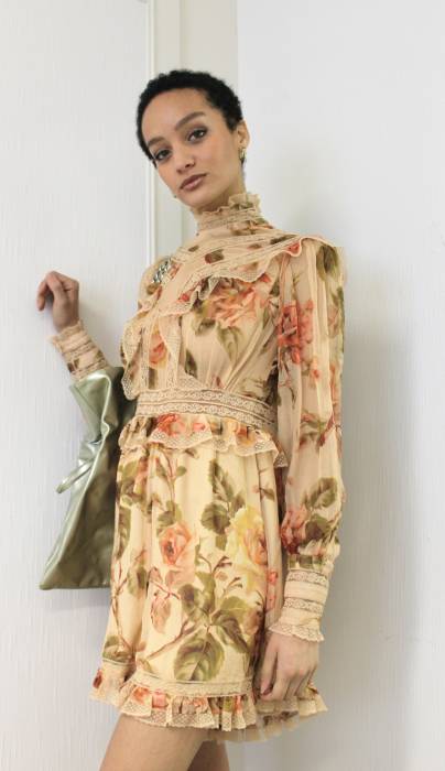 Flowery beige jumpsuit Zimmermann