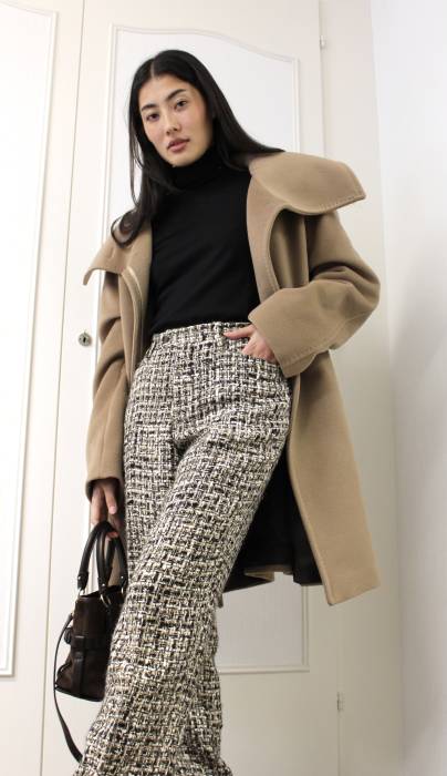 Pantalon en tweed Prada