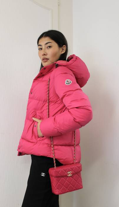 Moncler fushia down jacket Moncler