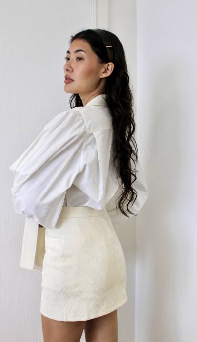 Weißes Hemd mit Puffärmeln Dior