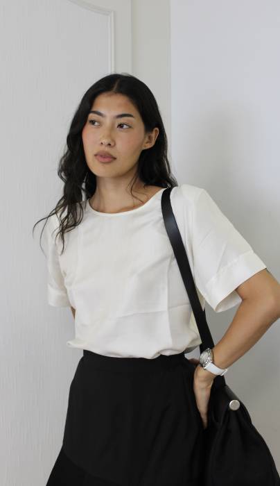 Haut fluide écru Yves Saint Laurent