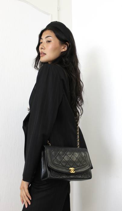 Tasche Diana Medium vintage schwarz Chanel