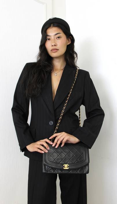 Tasche Diana Medium vintage schwarz Chanel