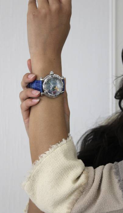 Montre Happy Sport avec cadran bleu Chopard