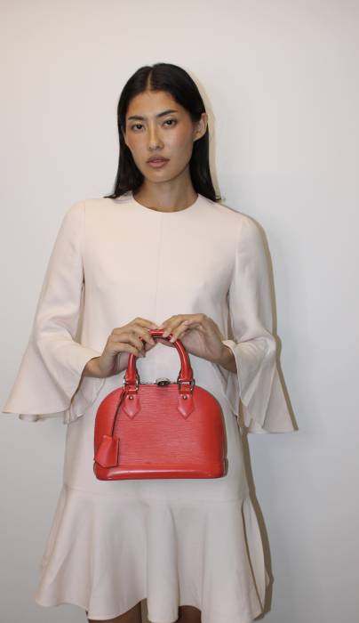 Sac Alma BB rouge Louis Vuitton
