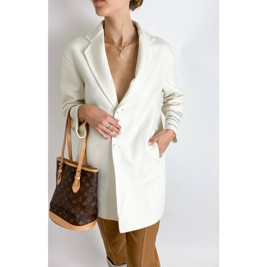 Cashmere and cotton coat