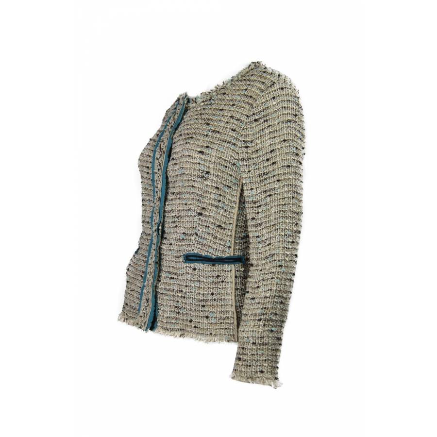 Cotton and wool jacket
