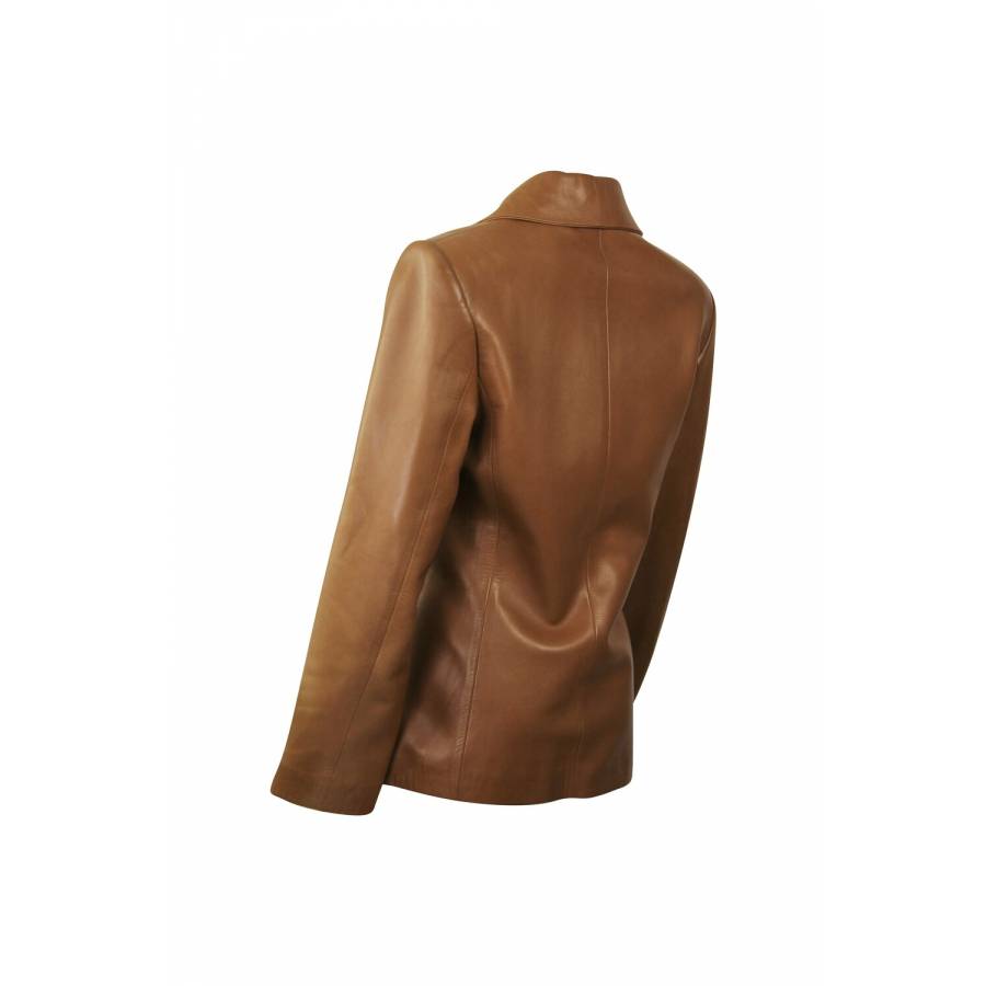 Camel leather jacket