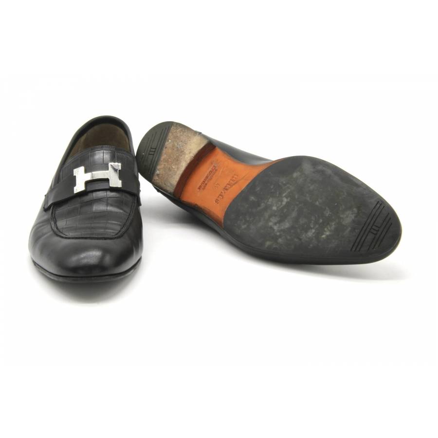 Exotic leather loafers