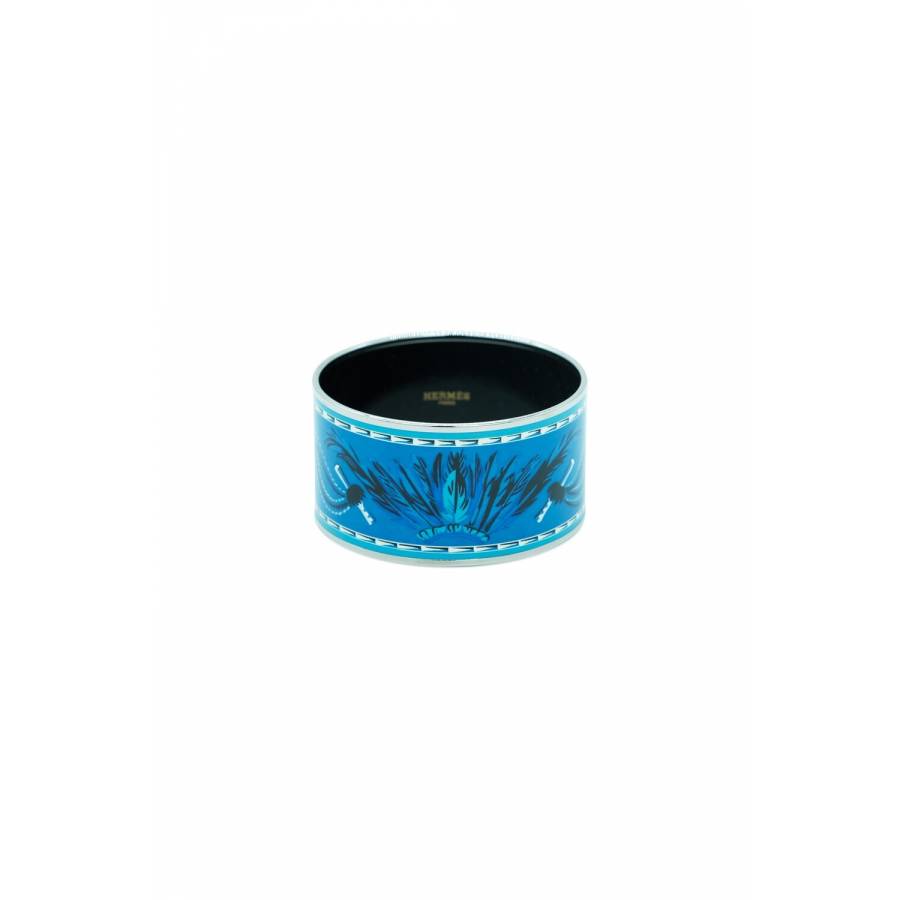 Blue enamel bracelet