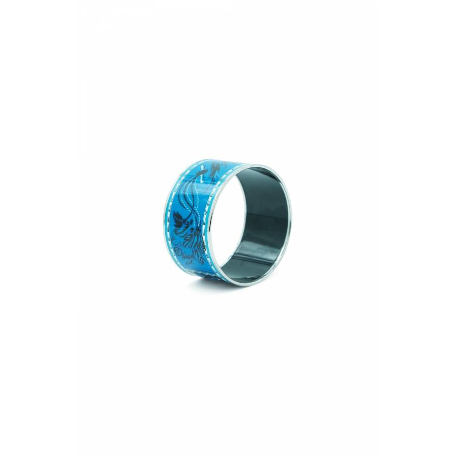 Blue enamel bracelet