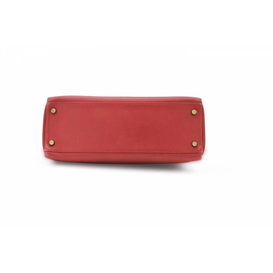 Kelly-Tasche aus rotem Togo-Leder 30
