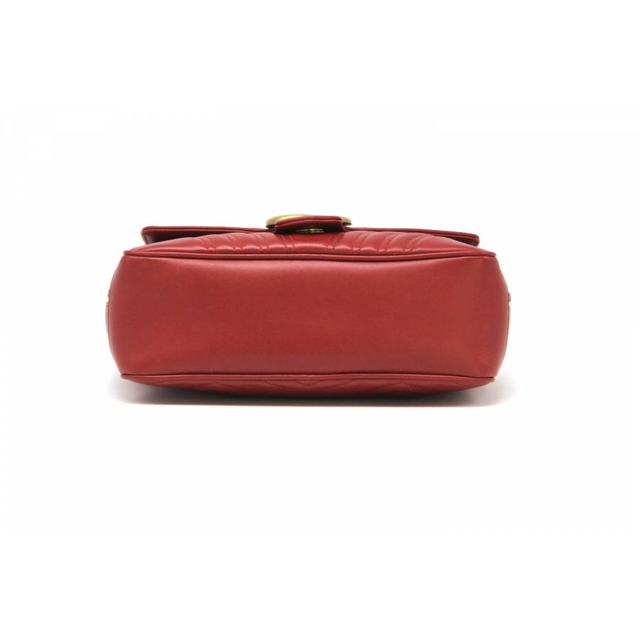 Red leather Marmont bag