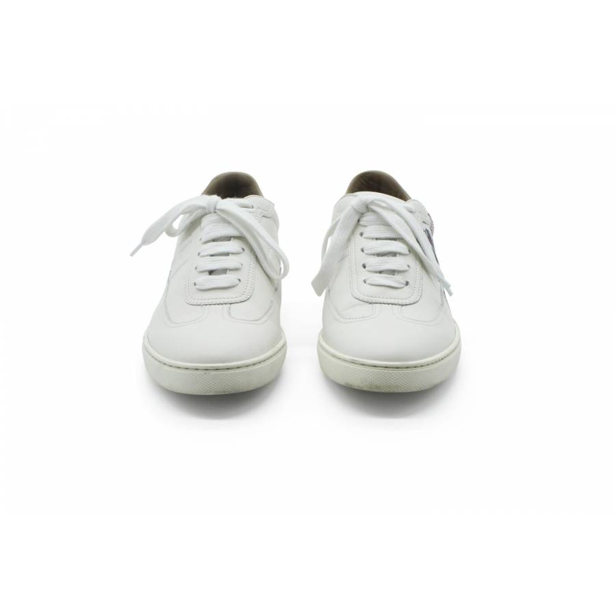 Weiße Leder-Sneakers