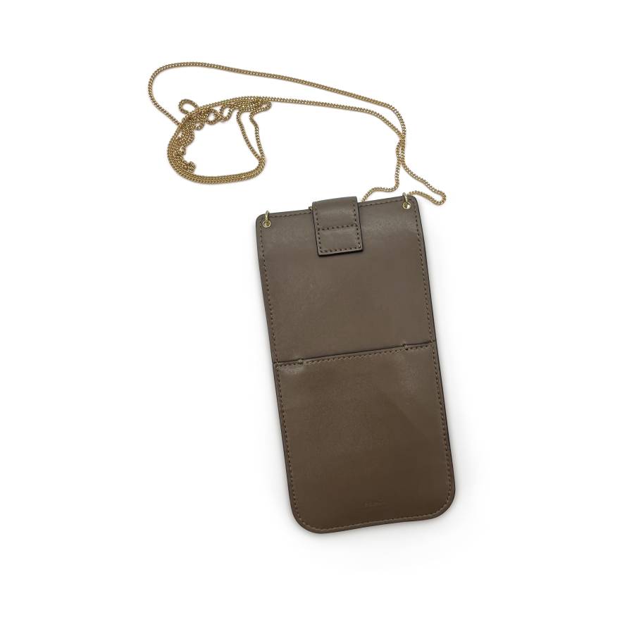 Fendi leather phone holder