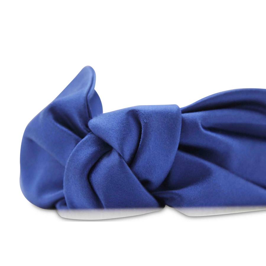 Blue silk headband Prada