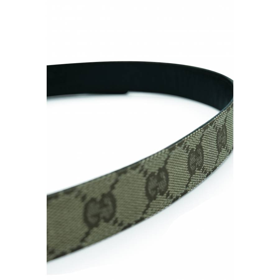 Leather and fabric belt