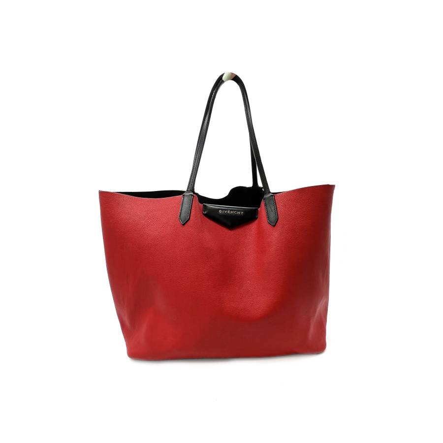 Red leather handbag Givenchy
