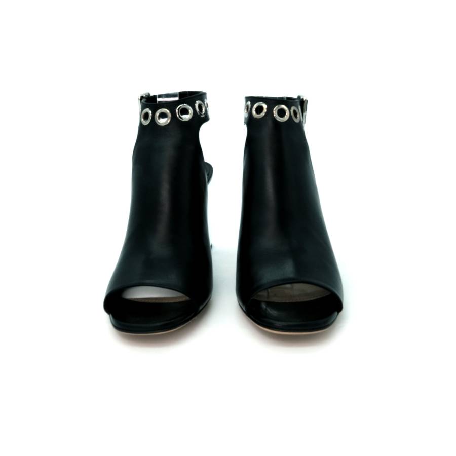 Prada black leather boots