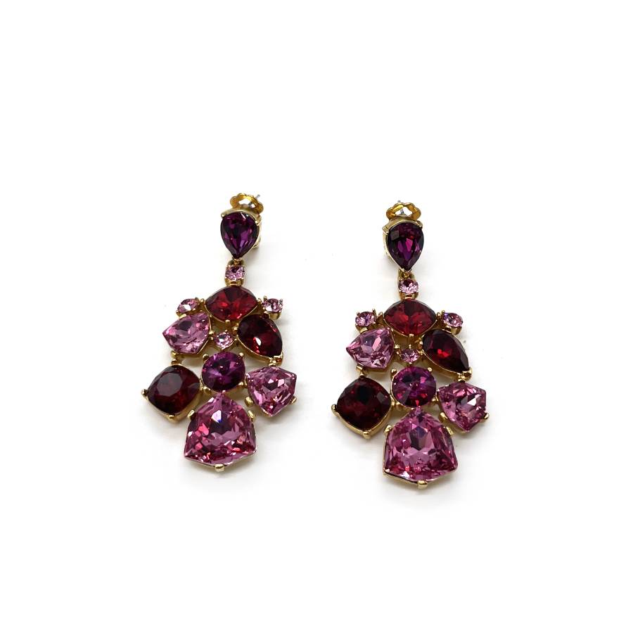 Oscar de la Renta pink earrings