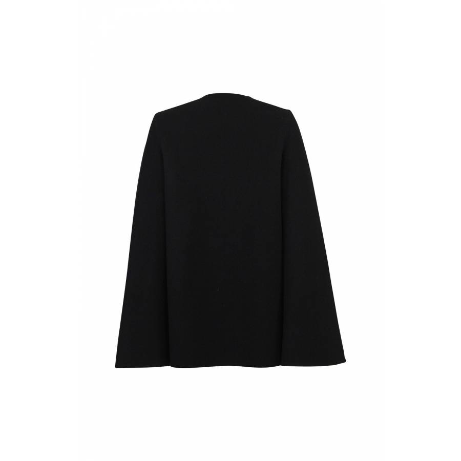 Black cashmere coat