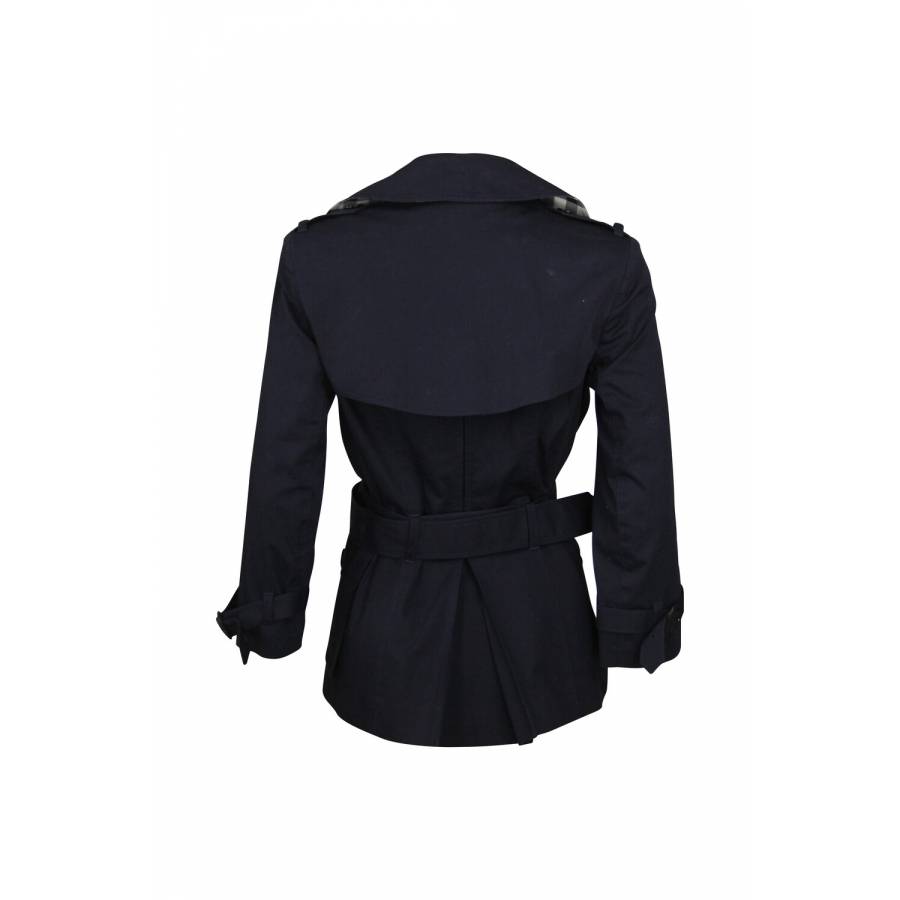 Burberry navy blue trench coat