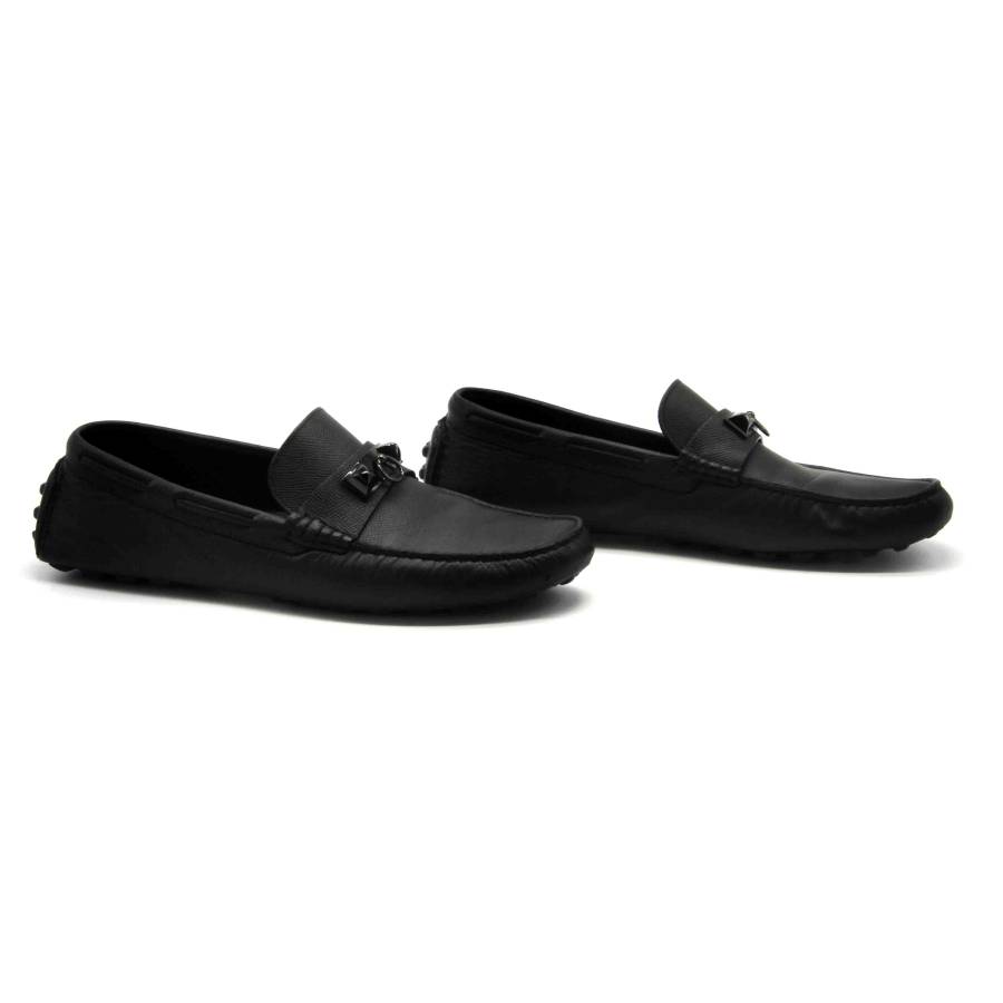 Black Irving loafers Hermes