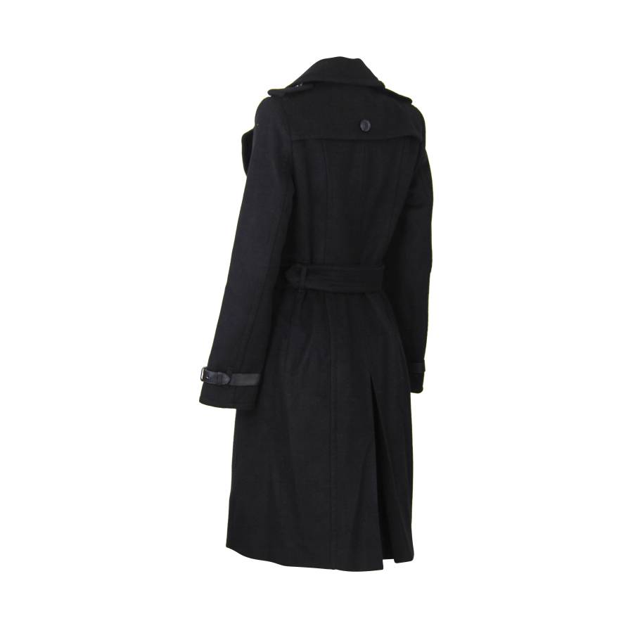 Burberry-Mantel aus Wolle schwarz