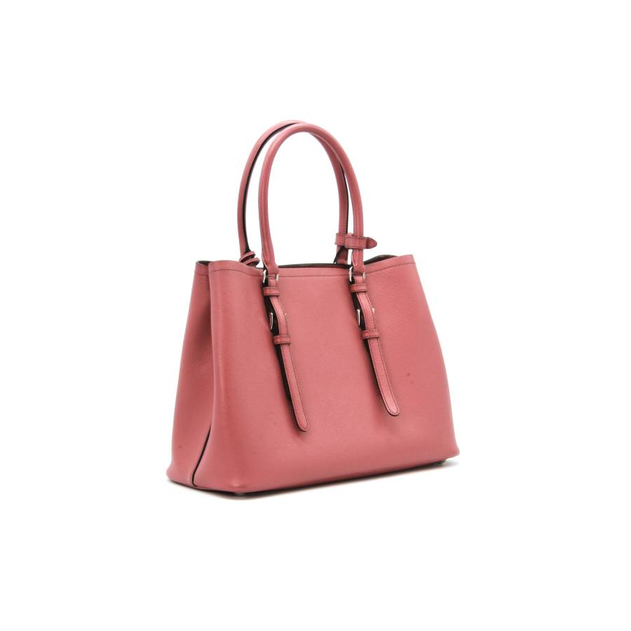 Pink leather Prada handbag