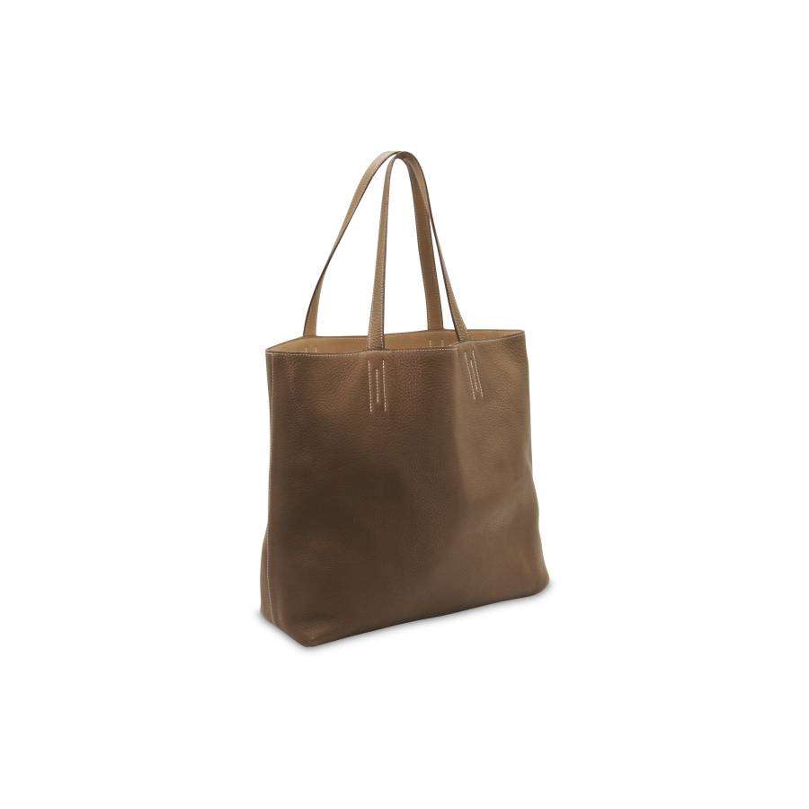Shopper Bag aus camelfarbenem Leder Hermès