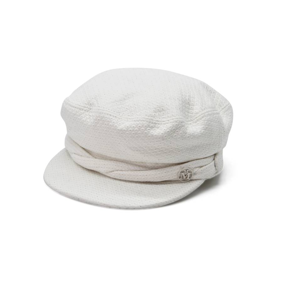 Weiße Mütze Maison Michel