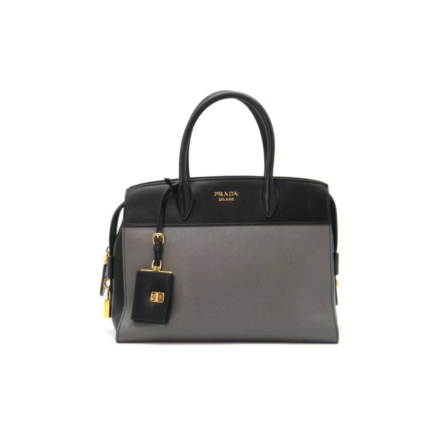 Black leather handbag Prada