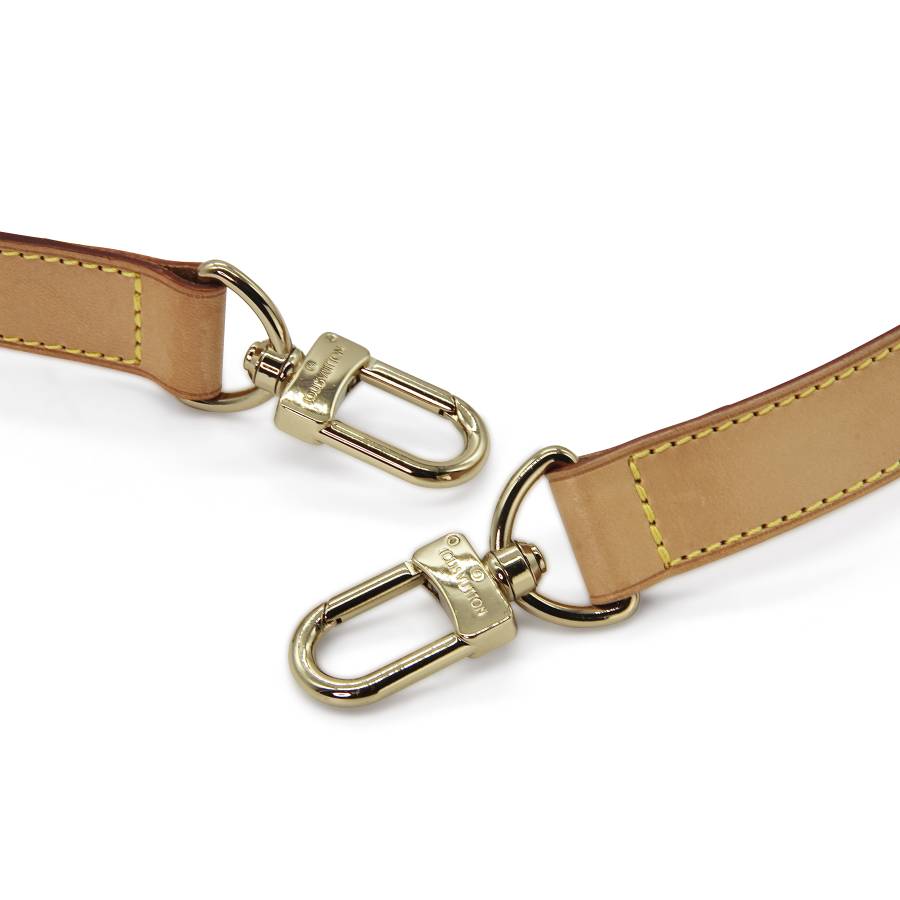 Louis Vuitton shoulder strap in beige leather