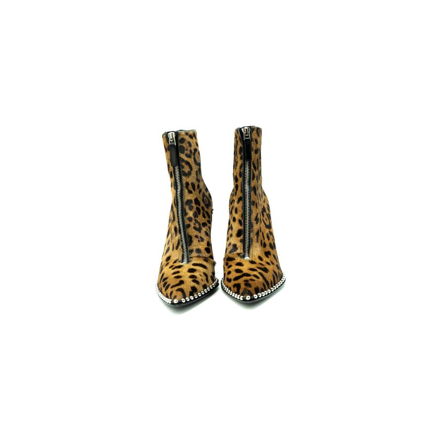 Alexander Wang leopard print boots
