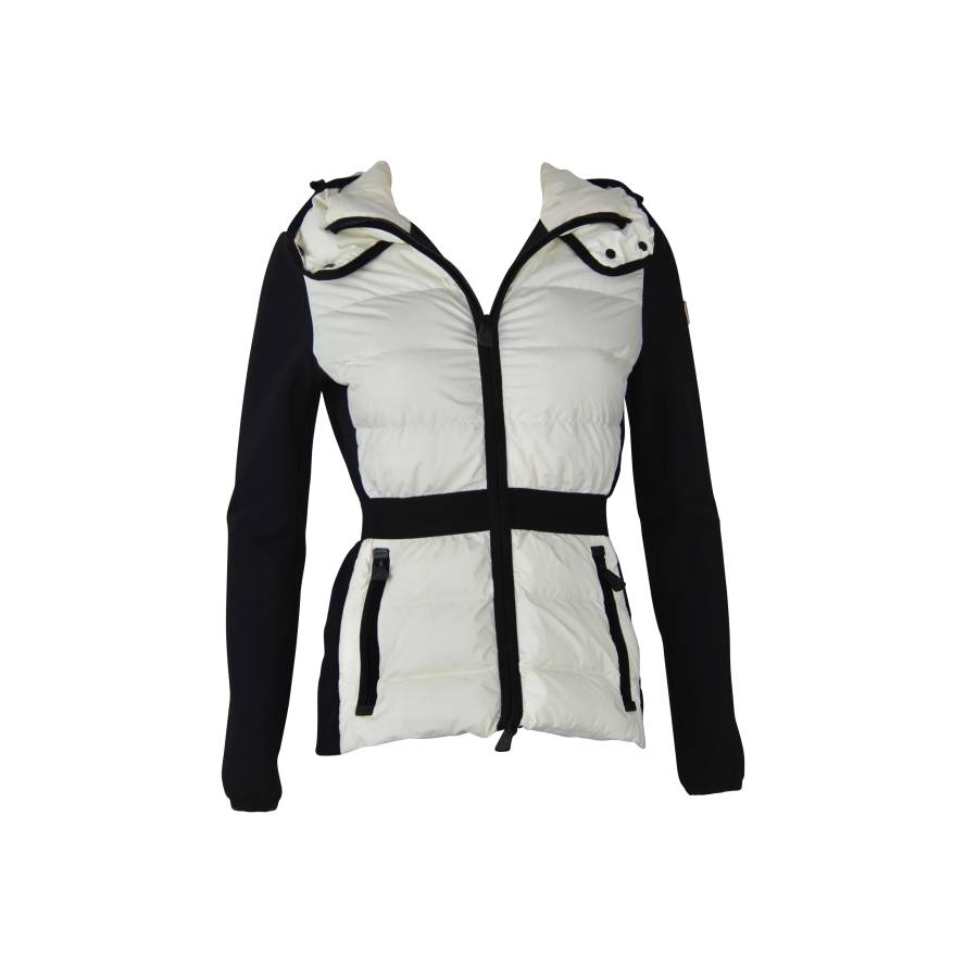 Black and white down jacket