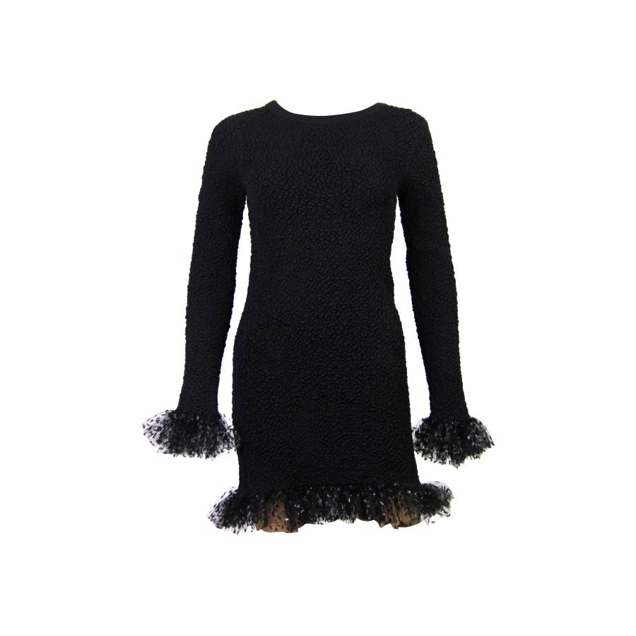 Robe Saint Laurent en soie noir