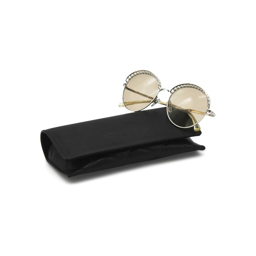 Chanel Sonnenbrille silber