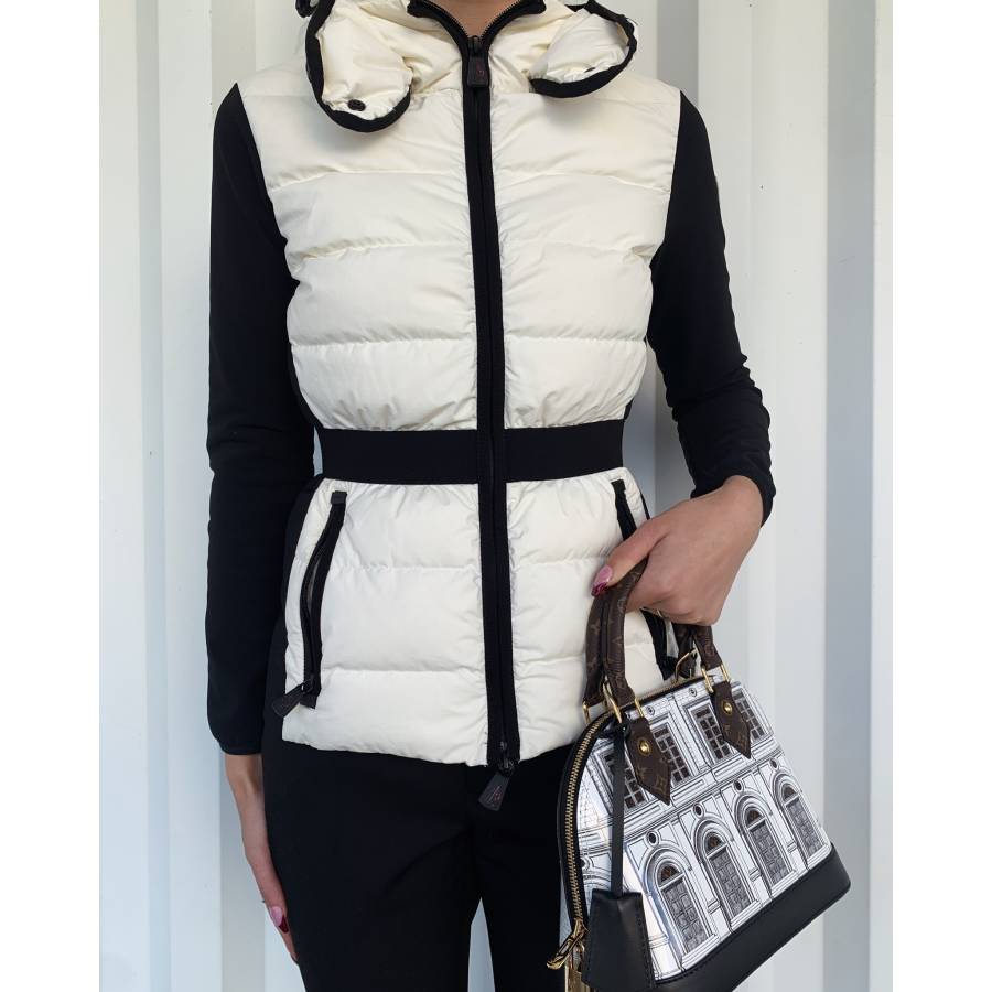 Black and white down jacket