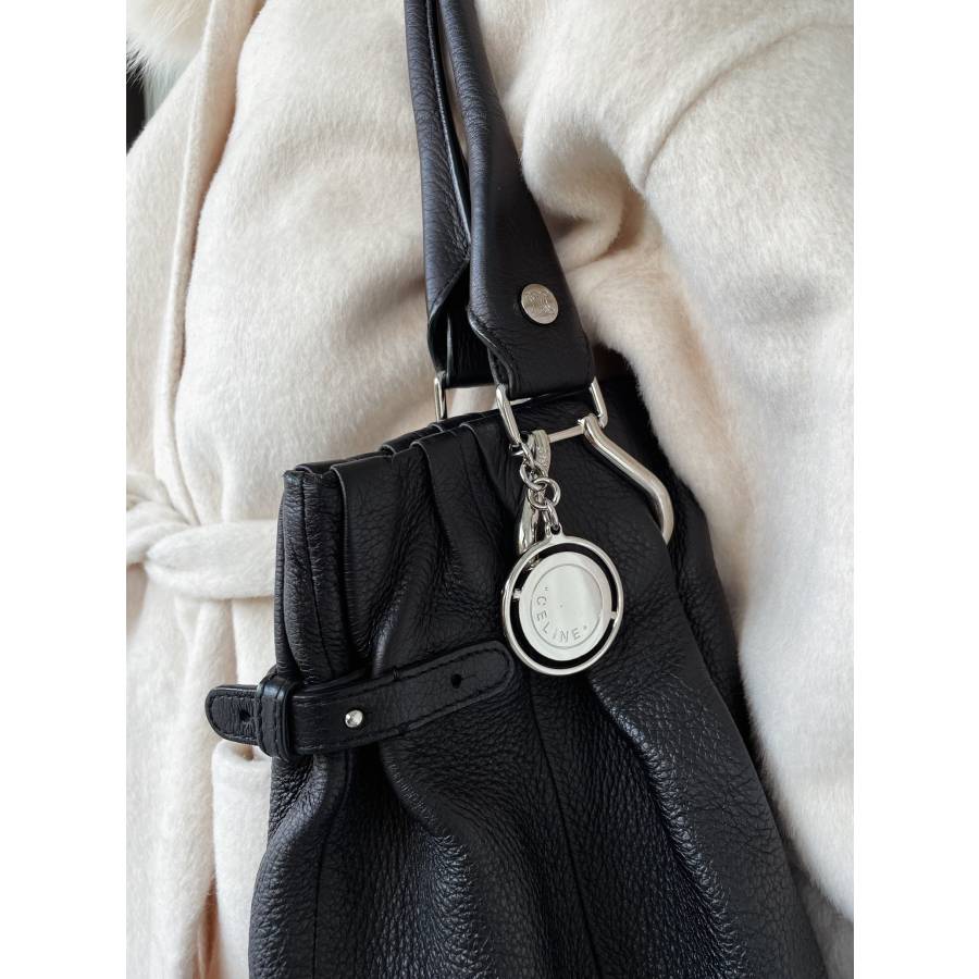 Black leather handbag Celine