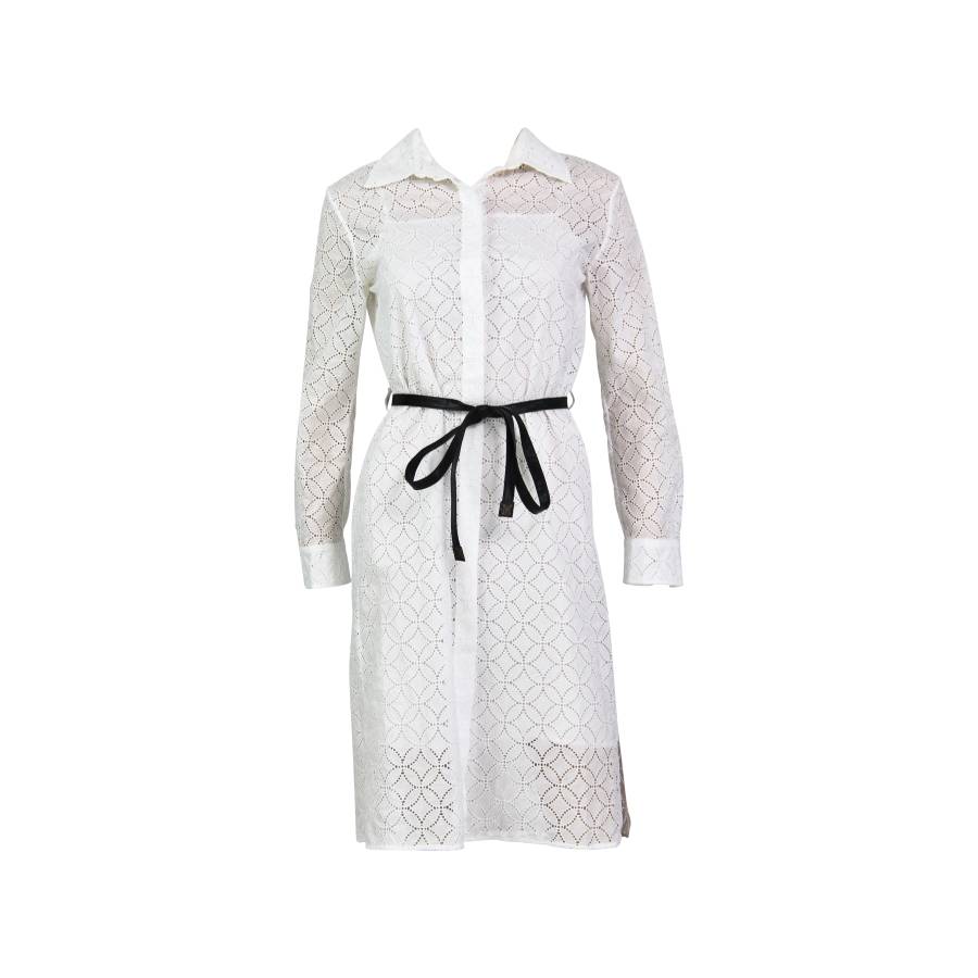 Weißes Seidenkleid von Louis Vuitton