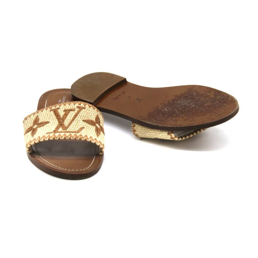 Louis Vuitton Sandalen aus braunem Leder