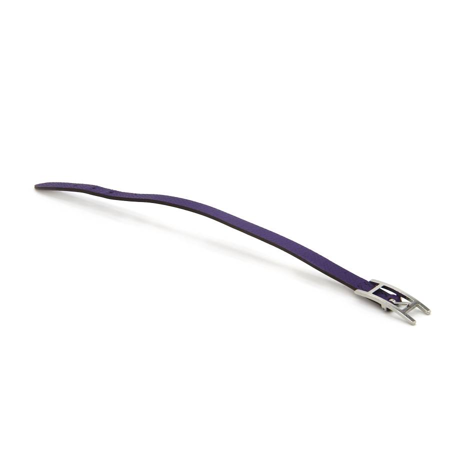 Hermès Armband aus violettem Leder