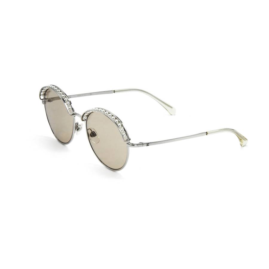 Chanel Sonnenbrille silber