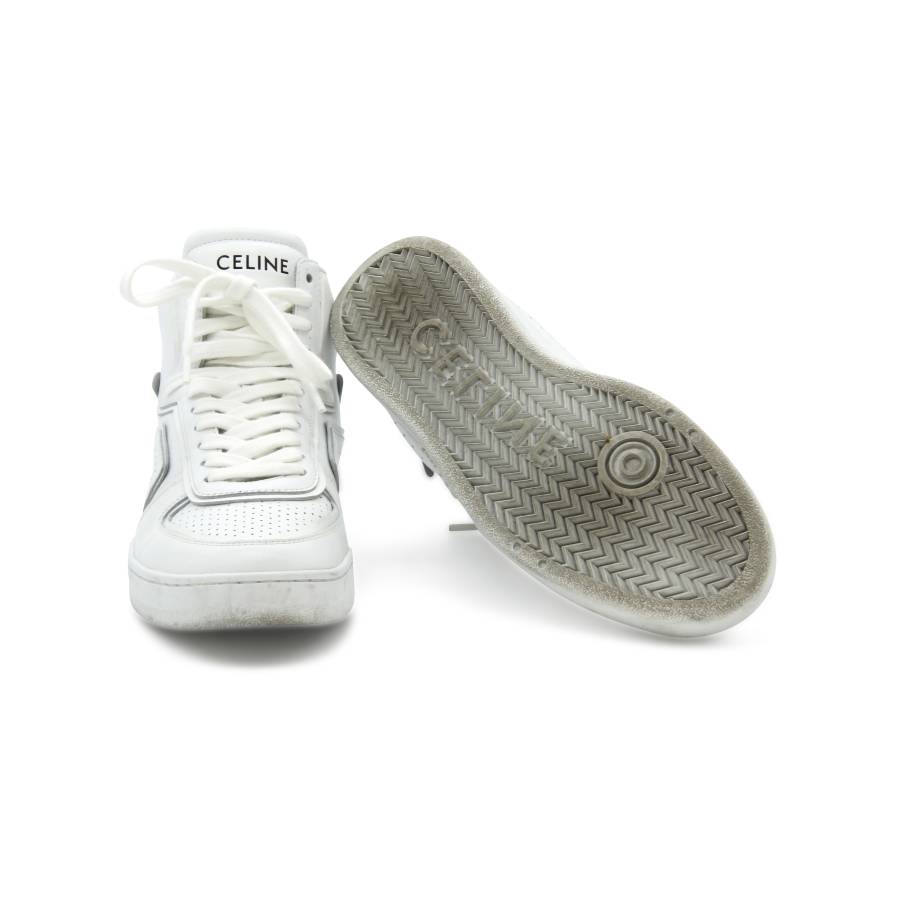 Celine Sneakers aus weißem Leder