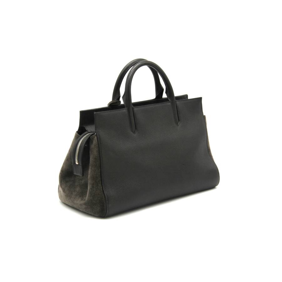 Brown leather handbag Yves Saint Laurent