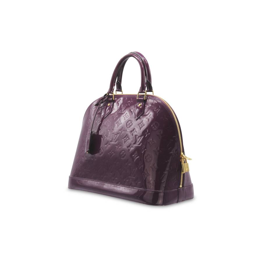 Louis Vuitton Alma purple handbag
