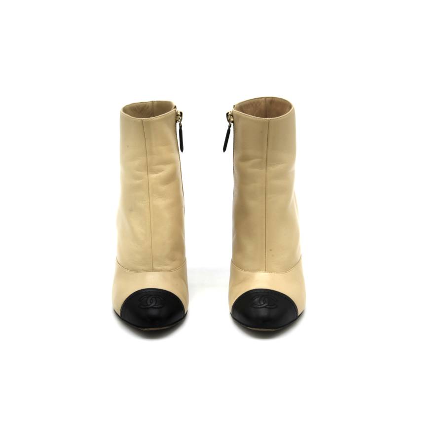 Chanel beige boots